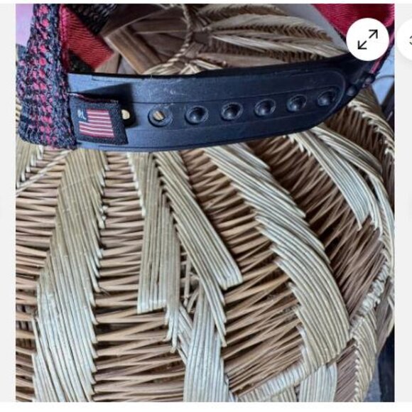 Polo Jeans Ralph Lauren Strap Back Hat Cap RL Black Red Baseball - Picture 4 of 6